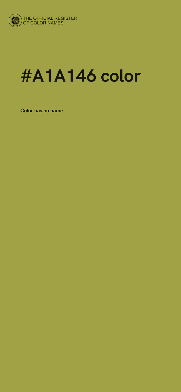 #A1A146 color image
