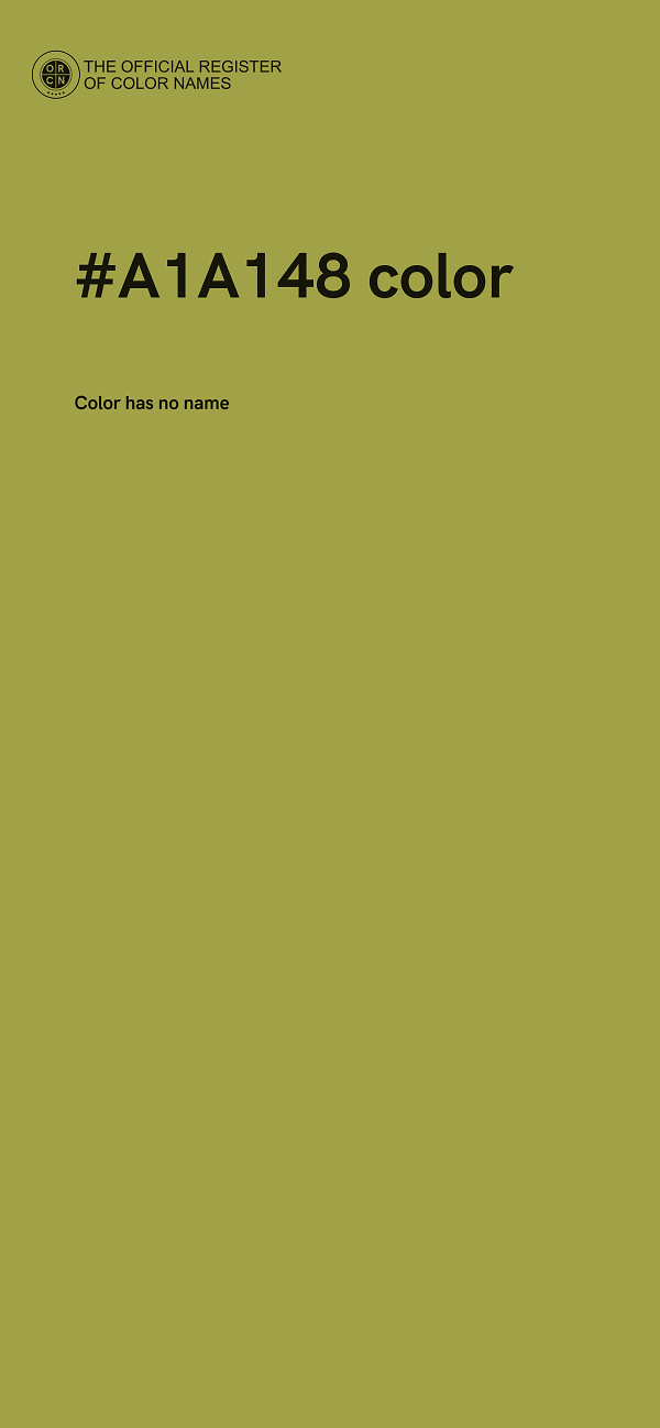#A1A148 color image