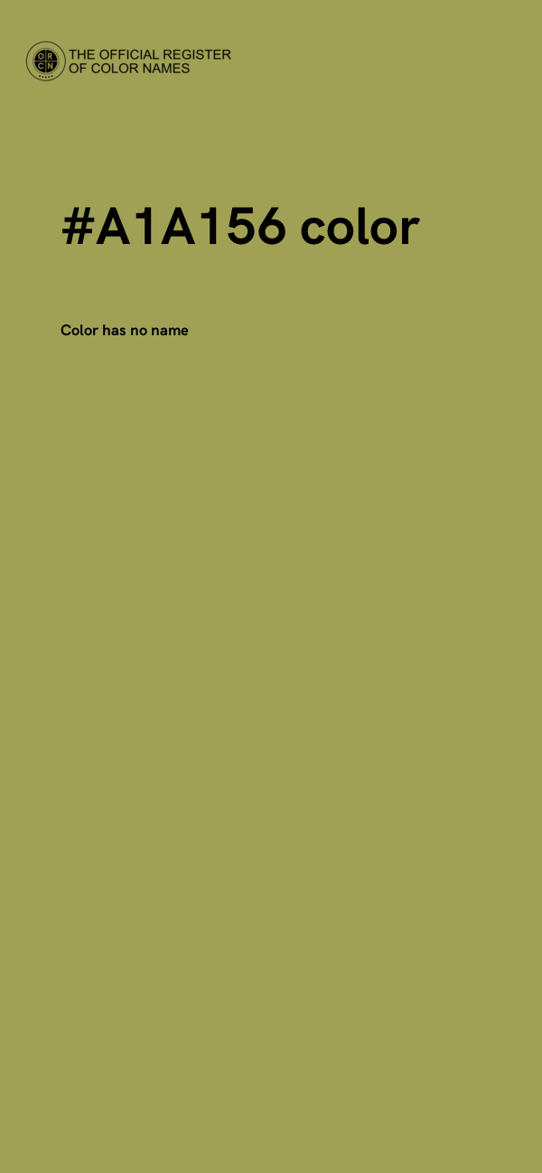 #A1A156 color image