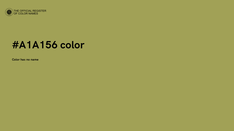 #A1A156 color image