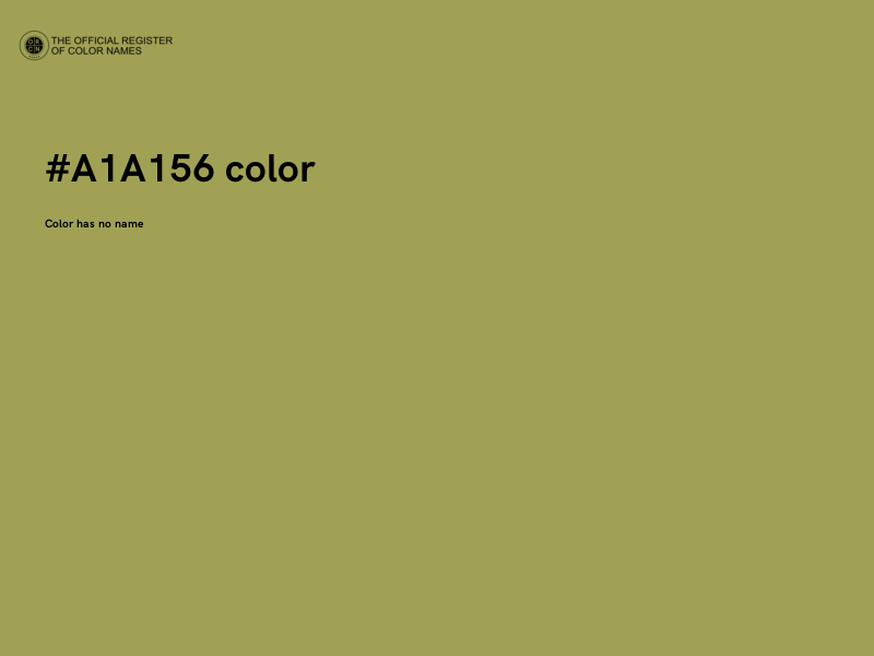 #A1A156 color image