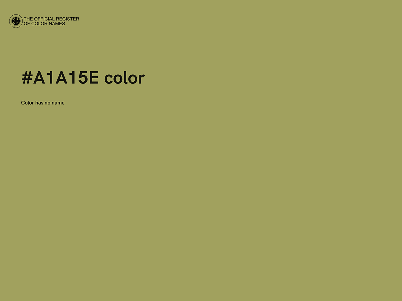 #A1A15E color image