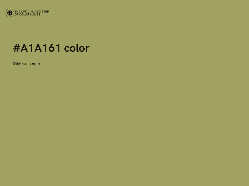 #A1A161 color image