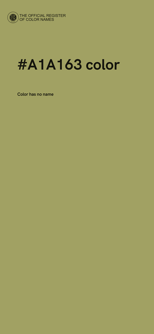 #A1A163 color image