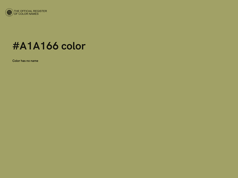 #A1A166 color image