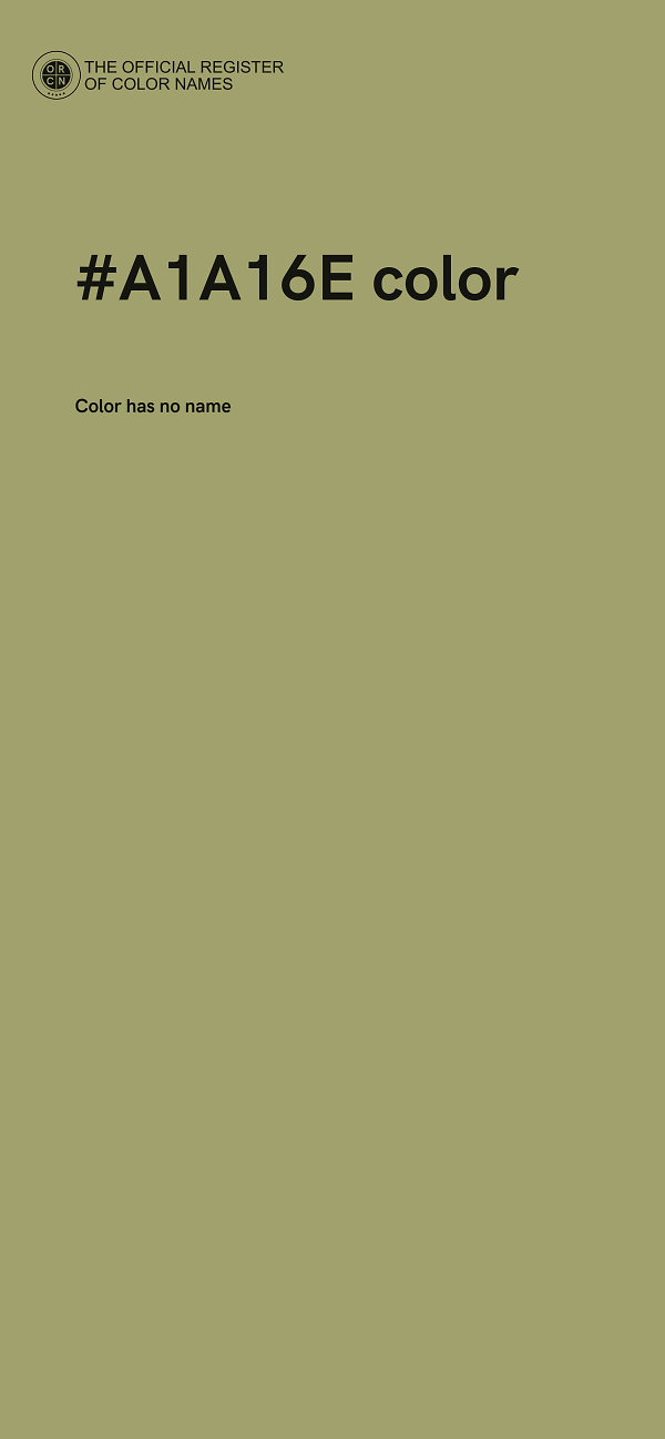 #A1A16E color image