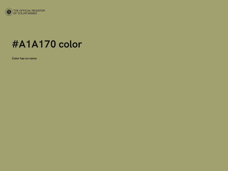 #A1A170 color image