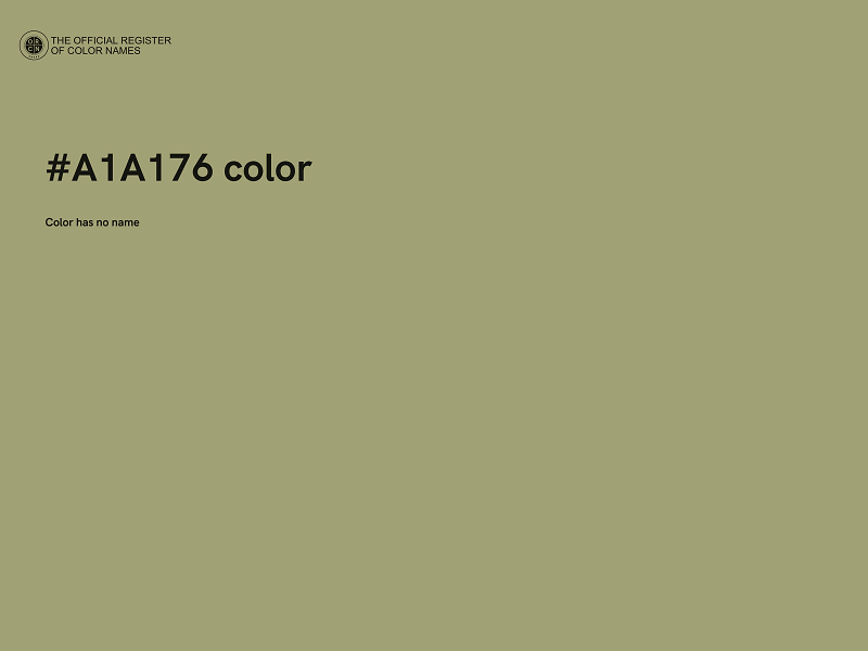 #A1A176 color image