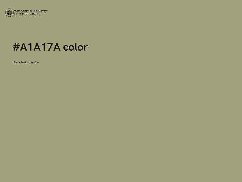 #A1A17A color image
