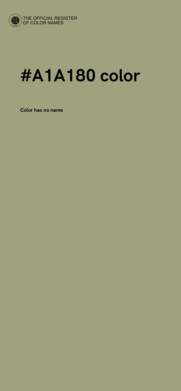 #A1A180 color image