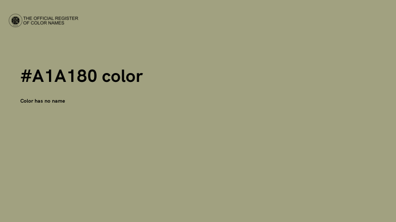 #A1A180 color image