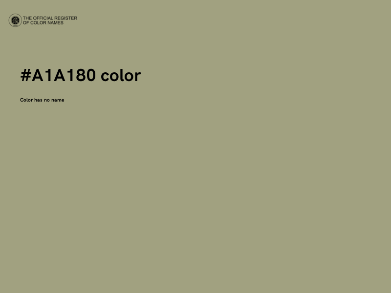 #A1A180 color image