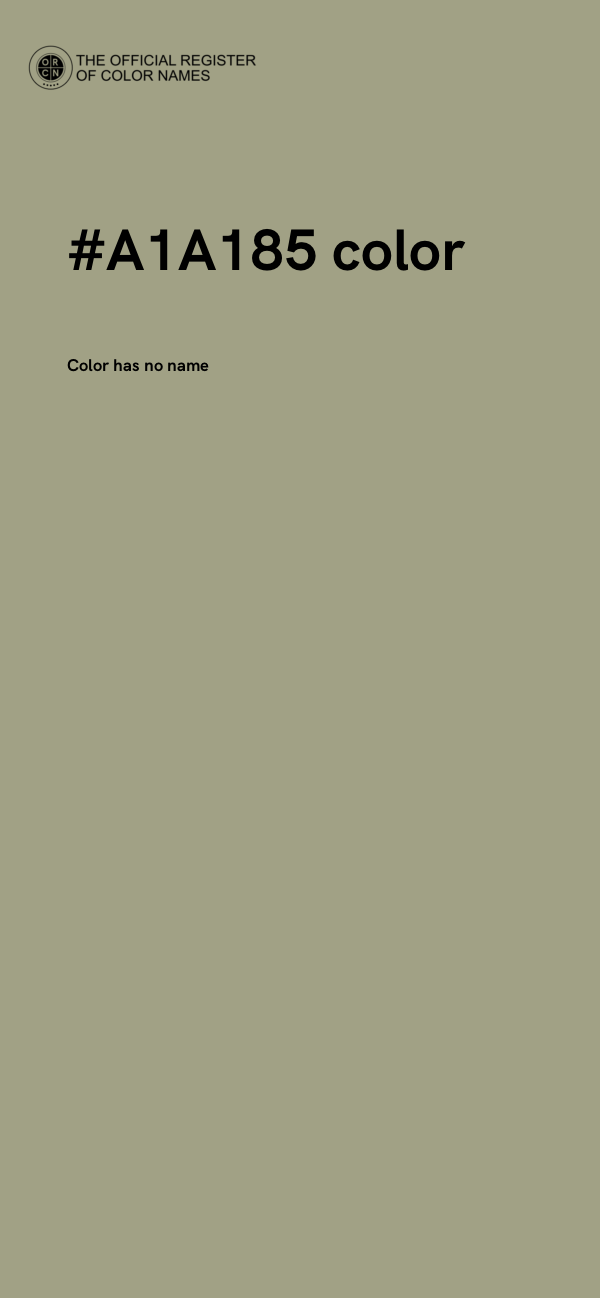 #A1A185 color image