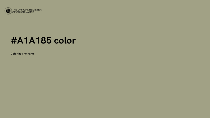 #A1A185 color image