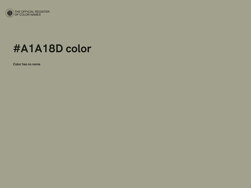 #A1A18D color image