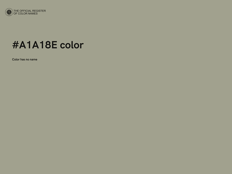 #A1A18E color image