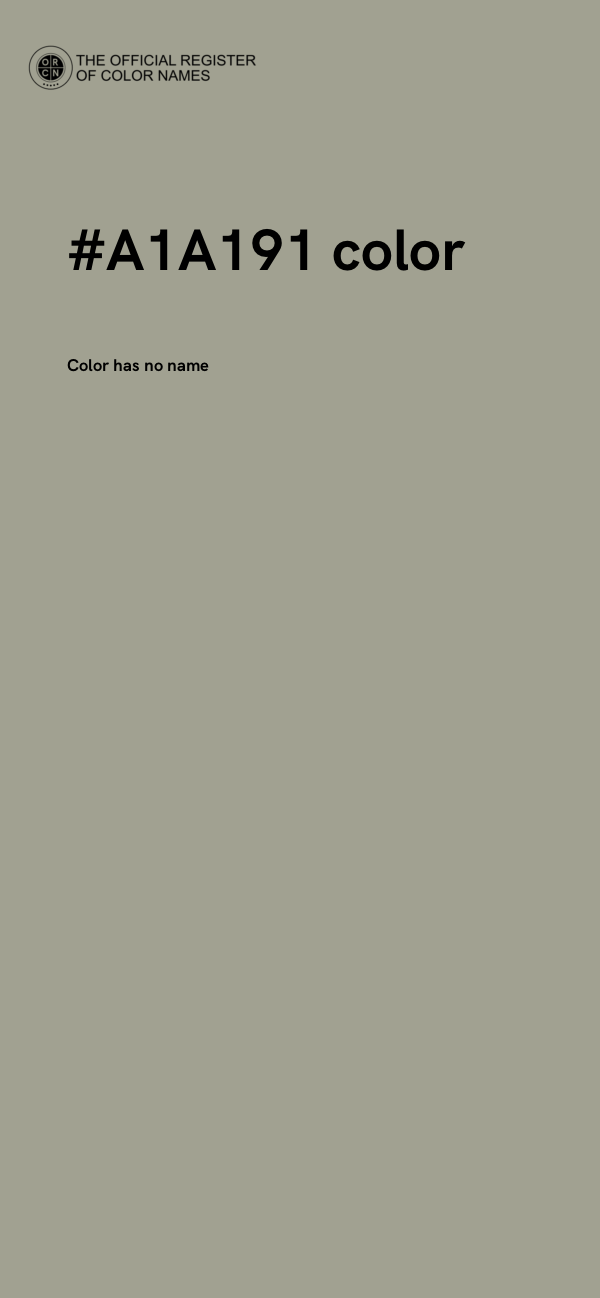 #A1A191 color image