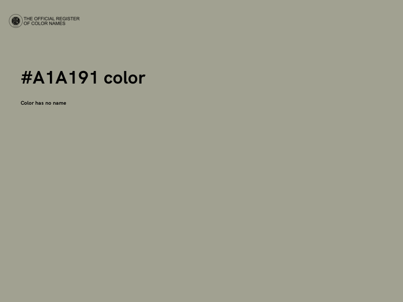 #A1A191 color image