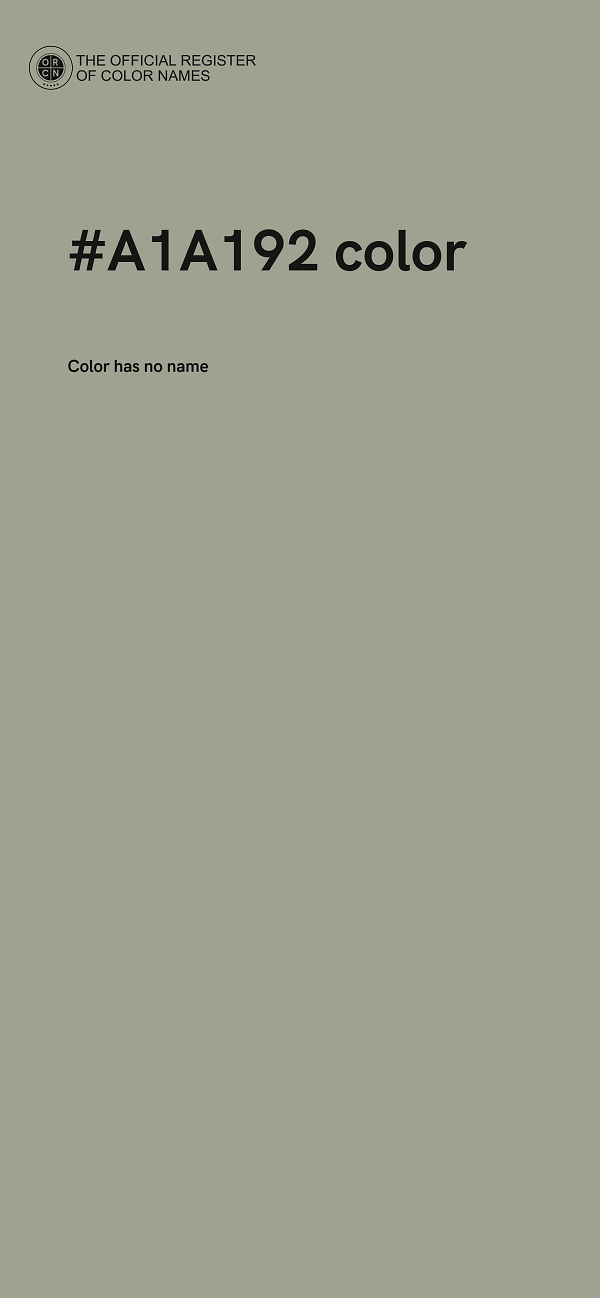 #A1A192 color image