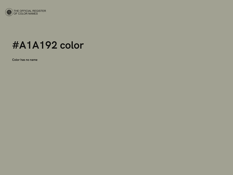 #A1A192 color image