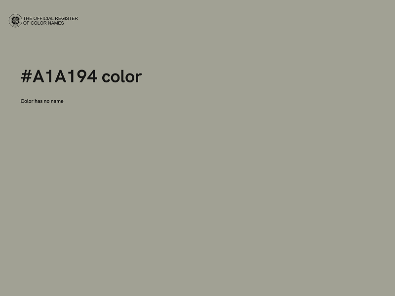 #A1A194 color image