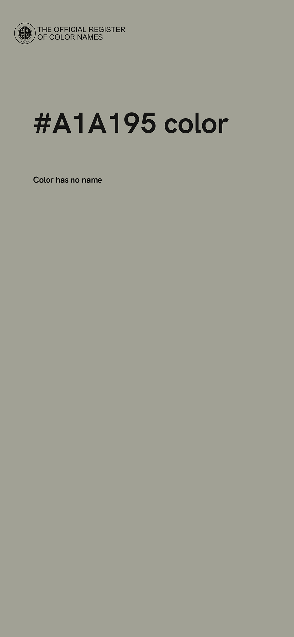 #A1A195 color image