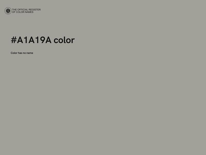 #A1A19A color image