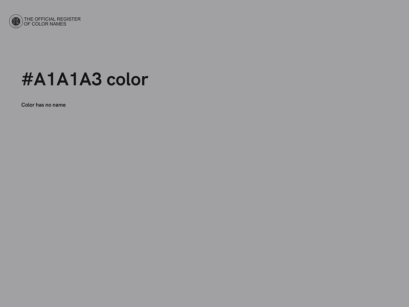 #A1A1A3 color image