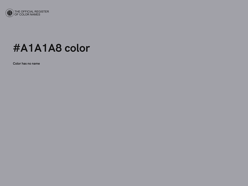 #A1A1A8 color image