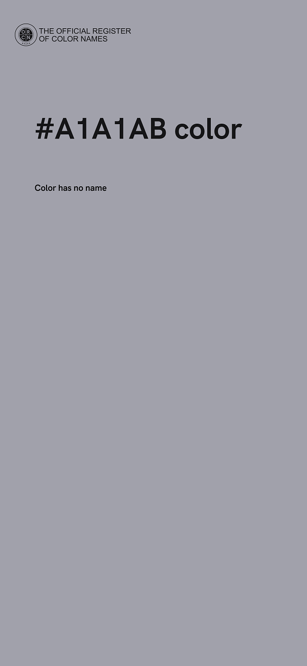 #A1A1AB color image
