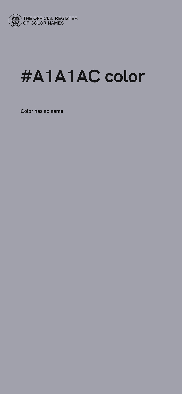 #A1A1AC color image