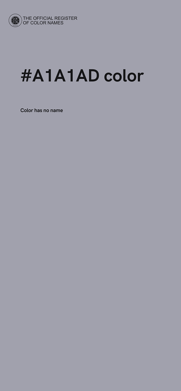 #A1A1AD color image