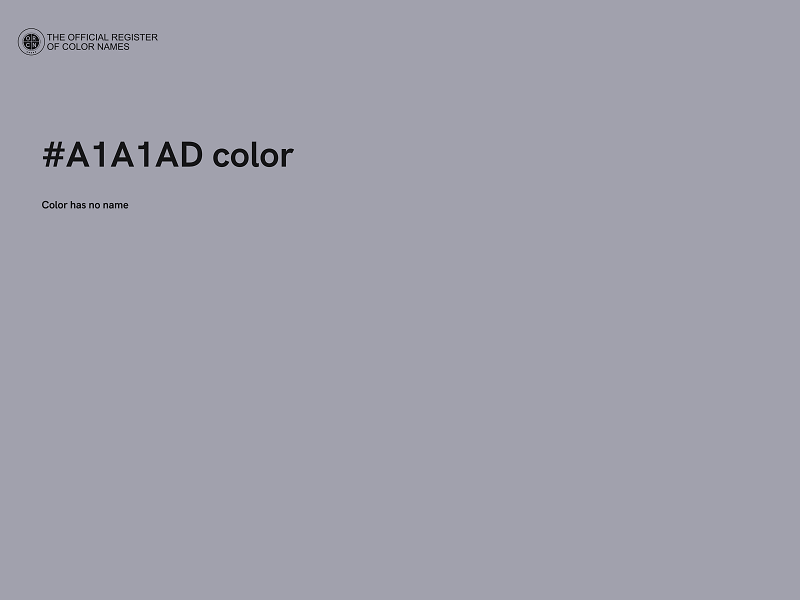 #A1A1AD color image