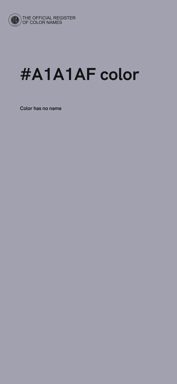 #A1A1AF color image
