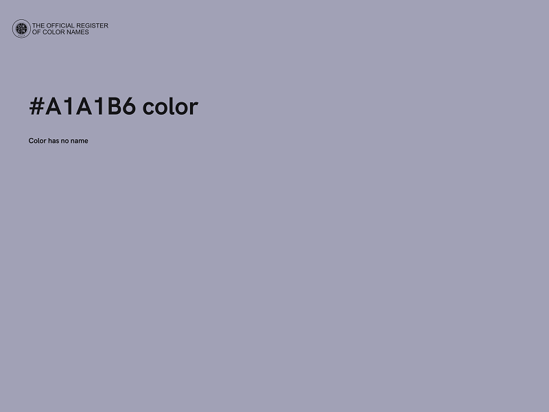 #A1A1B6 color image
