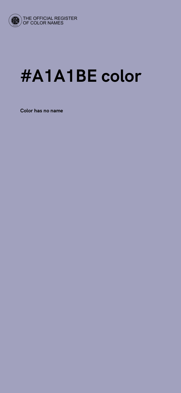 #A1A1BE color image