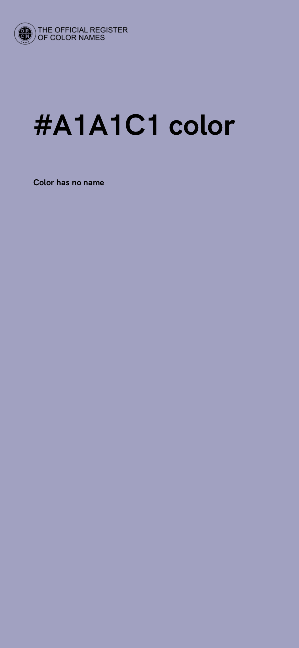 #A1A1C1 color image