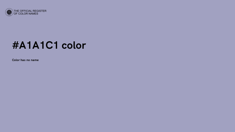 #A1A1C1 color image