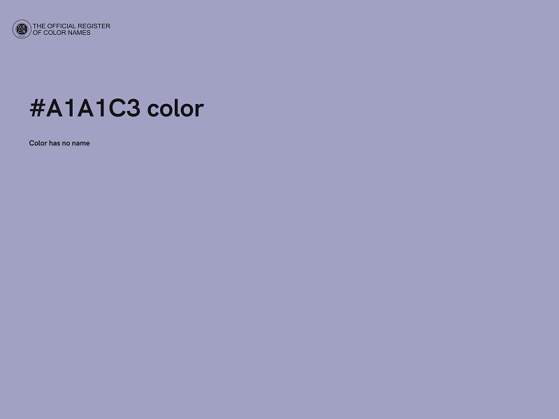 #A1A1C3 color image