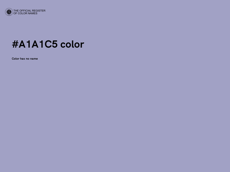 #A1A1C5 color image