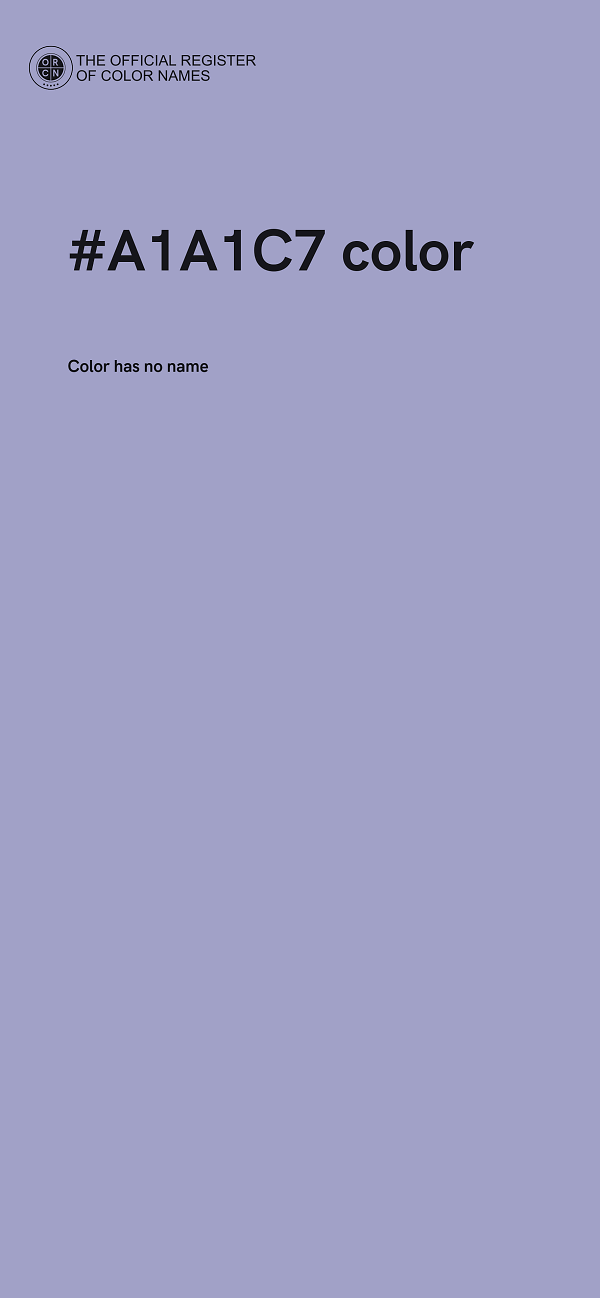 #A1A1C7 color image