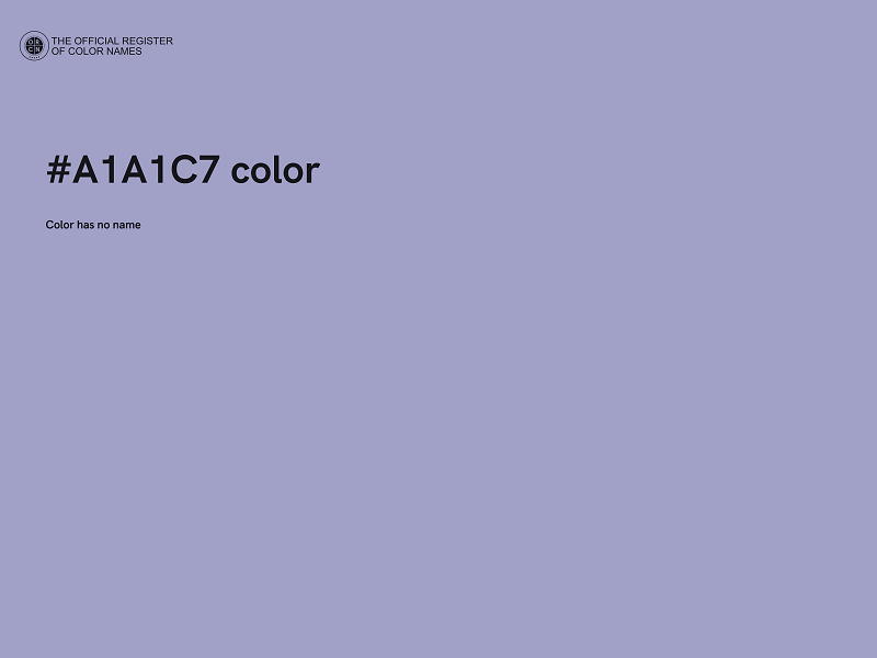 #A1A1C7 color image