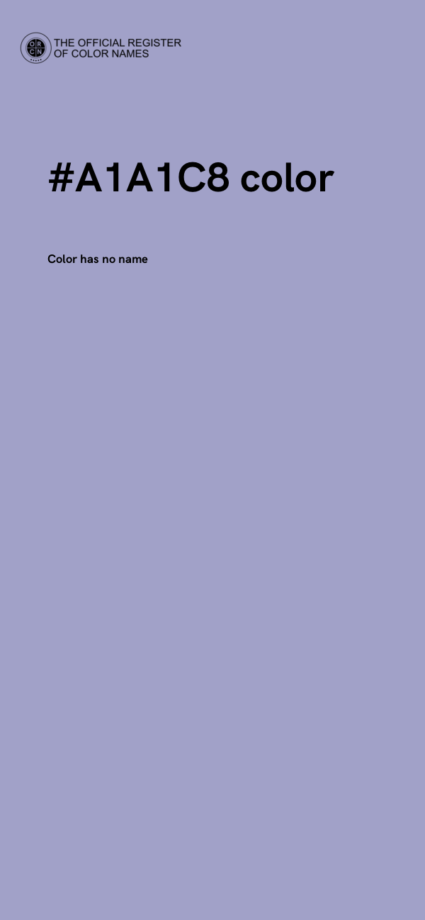 #A1A1C8 color image