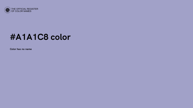 #A1A1C8 color image