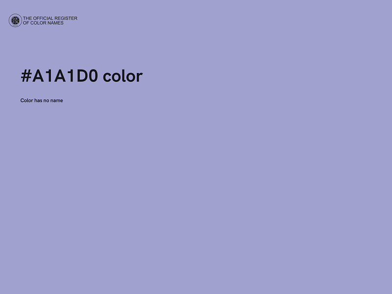#A1A1D0 color image