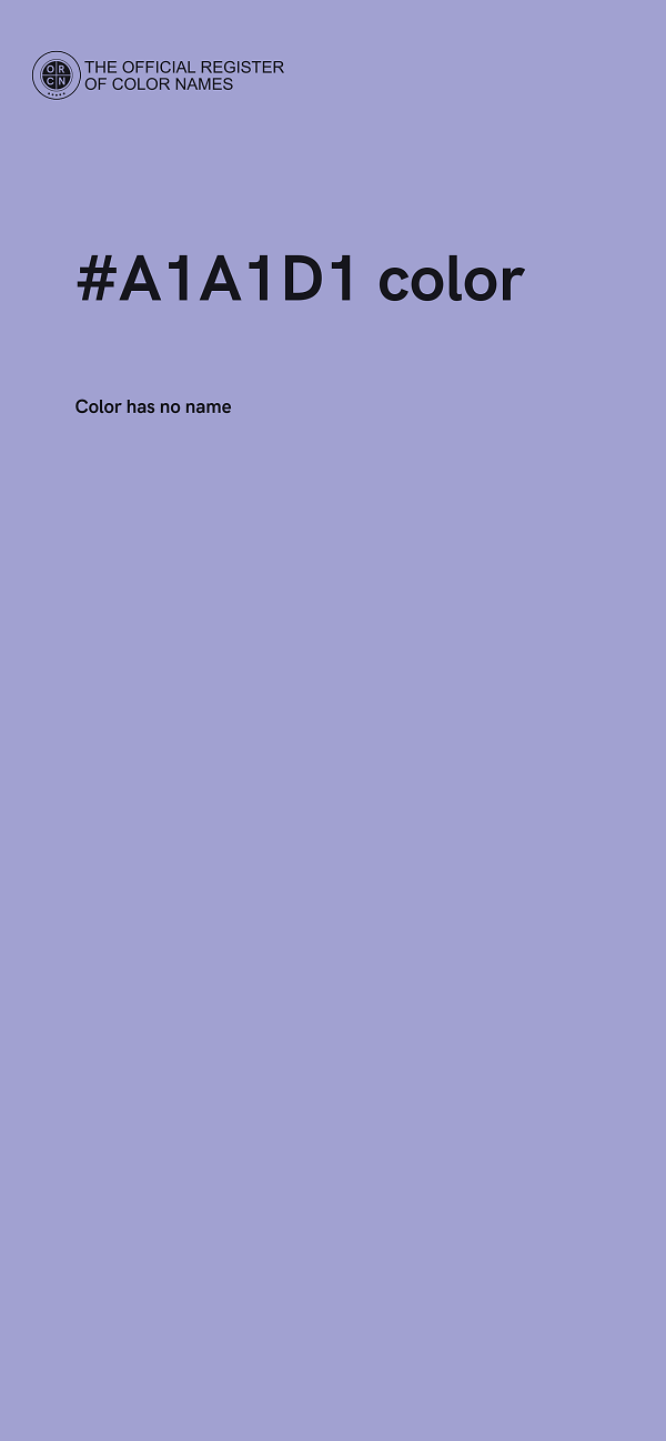 #A1A1D1 color image