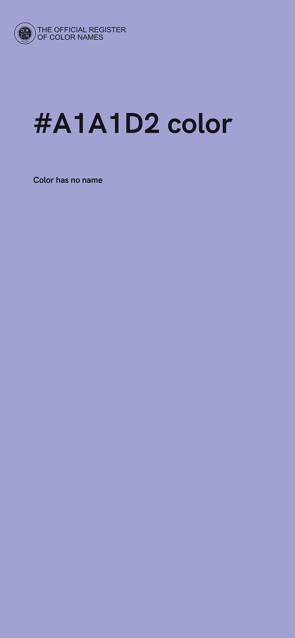 #A1A1D2 color image
