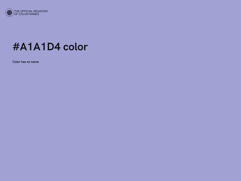 #A1A1D4 color image