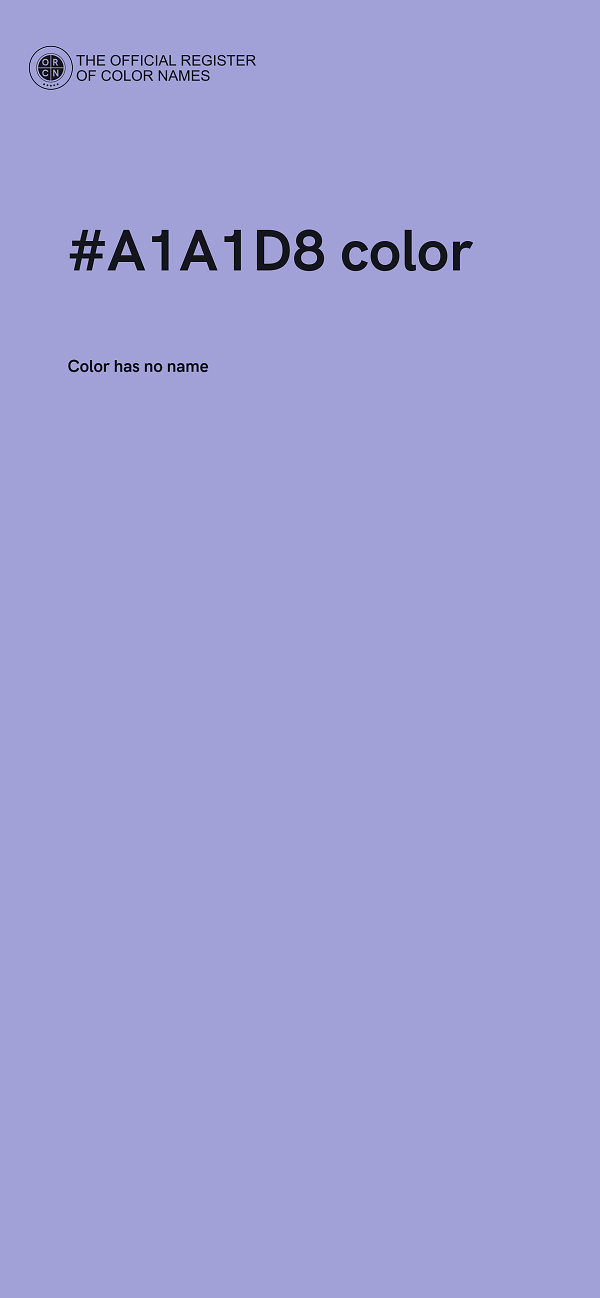 #A1A1D8 color image