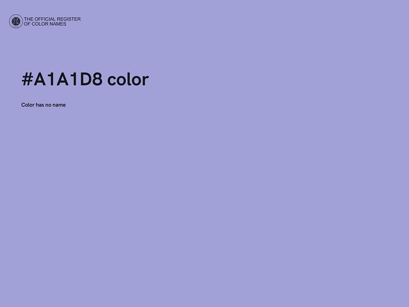 #A1A1D8 color image